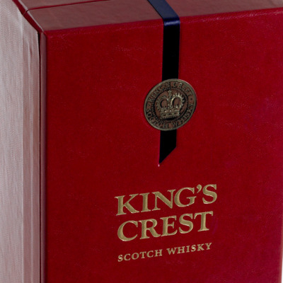 Kings-crest-scotch-whiskey-gold-foil-stamp